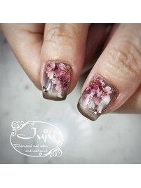 夜桜ネイル