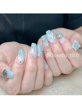 クイーンズビューティーサロン 新宿本店(Queen's beauty salon)/チップ長さ出し10本やり放題