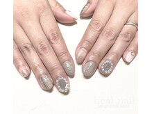 ヒールネイル(heal nail)/チェック柄toニット