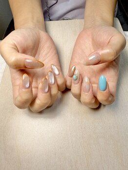 ネイルズ ユニオン(Nails union+)/【ちぐはぐネイル】