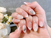 エンジェルガーデンネイル 池袋店(Angelgarden nail)/ホワイトキルティングネイル