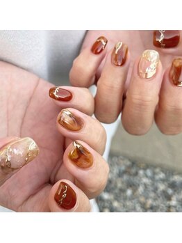 ウカ(Uka)/秋ニュアンスネイル