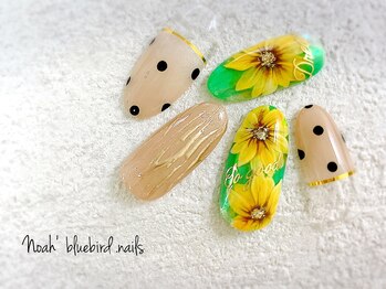 ひまわりネイル