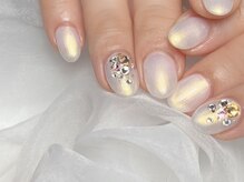 リアン 用賀店(Lian)/パールホワイト+ラメ＆ストーン