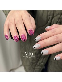 フラッシュネイル　ハート