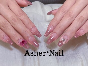 アッシャー 横浜店(Asher)/長さだしラメグラデーション