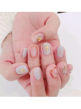 ストーリーアイラッシュアンドネイル(Story)/グレーネイル♪