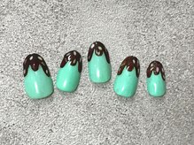 ブラン(Blanc)/バレンタインチョコレートネイル