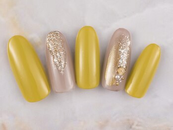 ネイルプラザ 河原町OPA店(NAIL PLAZA)/ぷっくりグリッターネイル