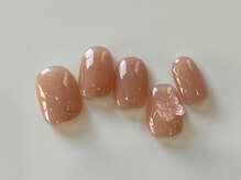 ネイルメゾン 天神店(NAIL MAISON)/ラメシンプル蝶々パーツ￥5000