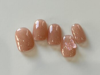 ネイルメゾン 天神店(NAIL MAISON)/ラメシンプル蝶々パーツ¥5000