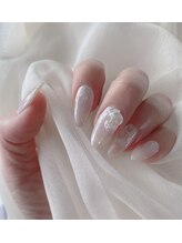 ネイルアイラッシュ アールエビス(R EBISU)/オーロラ綺麗めデザイン