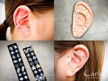 カエラ(Caela)の写真/今話題の耳つぼジュエリーで疲労解消☆自律神経の乱れや様々な身体の不調にアプローチいたします♪