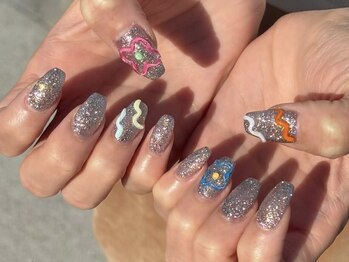 ネイルサロン マルコ(nail salon MARCO)の写真/【新規様オフ代無料＊持込みデザイン¥6600～】予算に合わせて相談OK♪見惚れてしまう、こだわりネイルに☆