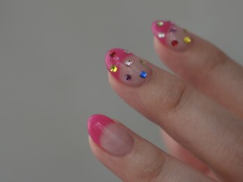 ミニョン 北堀江(mignon)/ピンクフレンチネイル