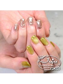 ミラーとマグネットジェル