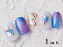 ぷっくりクリア梅雨ネイル9480円