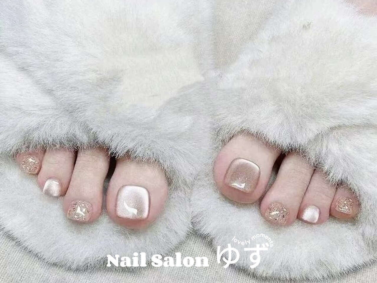 2025年-2026年冬トレンド】シンプル ワンカラー フットのネイル