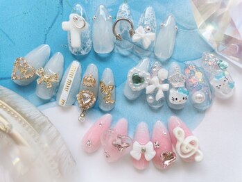 エスフィーネイルサロン ブリーユ(Esfy nailsalon Brille)の写真/仕事OKな長さもお任せ下さい★最終受付19:30★【長さ出し定額 ¥10400/スカルプ ¥12400】