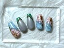 海津大崎桜ネイル