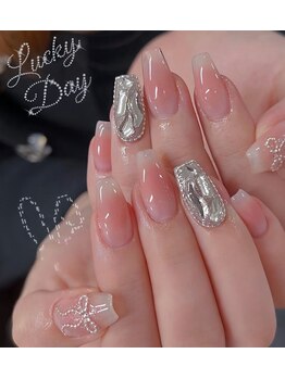 チーク、埋め尽くし、リボン