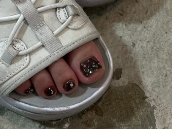 アイネイルズ 大宮店(I nails)/ブラウン×ドット