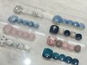 【全員/定額/フットネイル】大人気8種類から選べるフットデザイン定額 [渋谷]
