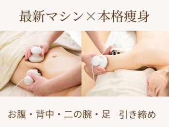 アファン 鶴見店(Afun)の写真/【落ちにくいお腹まわり・背中のハミ肉・二の腕に◎】最新マシン×骨格調整×筋膜ケアで集中引き締め