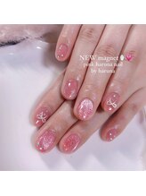 ピンクハルナネイル(pink haruna nail)/マグネットネイル