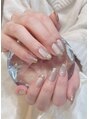 ネイルマフィア 新宿(NAIL MAFIA)&nbsp;上品なマグ×ミラーフレンチ♪