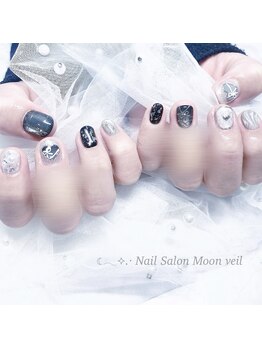 Moon veil【ムーンヴェール】パラジェル/持ち込み/長さだし/ワンホン/ハンド持ち込みデザイン