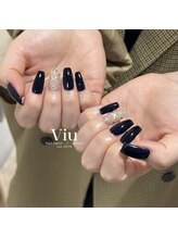 ビュウ 小倉店(Viu)/ネイビー　キラキラ　ストーン