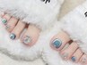 ・・FOOT・・　ミラーフットネイル/オーロラフットネイル　¥7280