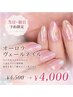 【当日・前日予約限定】オーロラヴェールネイル　￥4,500→￥4,000