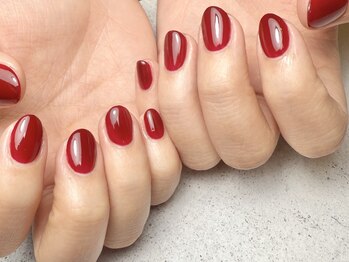 マニ ネイル ケア 京都店(mani nail CARE)/ボルドーワンカラー