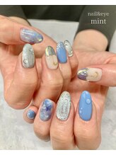 ネイルアンドアイ ミント(nail＆eye mint)/梅雨ネイル