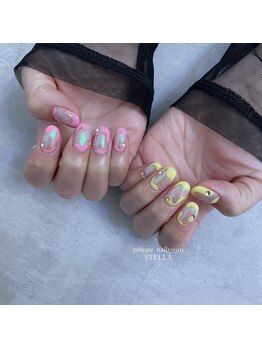 ステラ(private nailroom STELLA)/うねうね×オーロラ