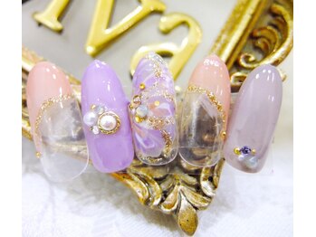 ネイルサロン ディーバ ギンザ(Nail salon Diva GINZA)/パープルピーコック￥8500