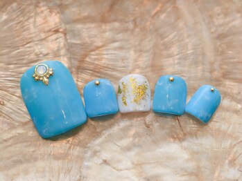 エルア ホノ ホノ(Elua Hono-Hono)/footホイルアートネイル