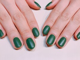 ワンカラーマットネイル