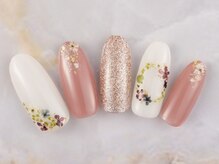 ネイルプラザ 河原町OPA店(NAIL PLAZA)/押し花ネイル