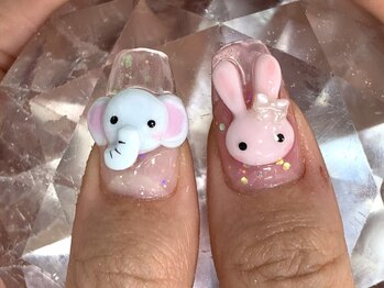 ネイルサロン ネイルズゴーゴー 渋谷店(NAILSGOGO)/どうぶつの森 3d 渋谷