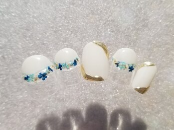 ネイルフロンティア 吉祥寺(NAIL FRONTIER)/ドライフラワ-ネイル5480円~