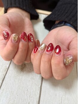 ネイルズビューティー(Nails Beauty)/ニュアンスデザイン×キラキラ~