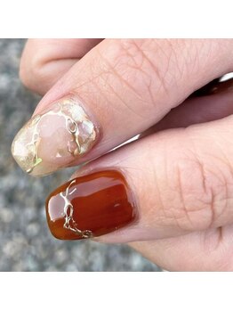 ウカ(Uka)/秋ニュアンスネイル
