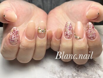 ブランネイル(BLANC.nail)/ツイードネイル