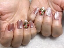 ピンマグネットにクリスマスアート☆カラフルリースが可愛い♪