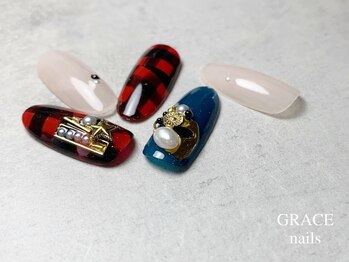 グレース ネイルズ(GRACE nails)/大人のマニッシュ