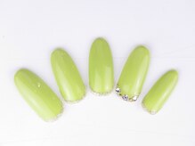 ネイルサロン ディーバ 梅田エナ店(Diva)/One color plus（1本ストーン）