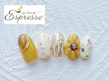 エスプレッソ アイビューティーアンドネイル 新百合ヶ丘店(Espresso)/ひまわり 向日葵 サマーネイル